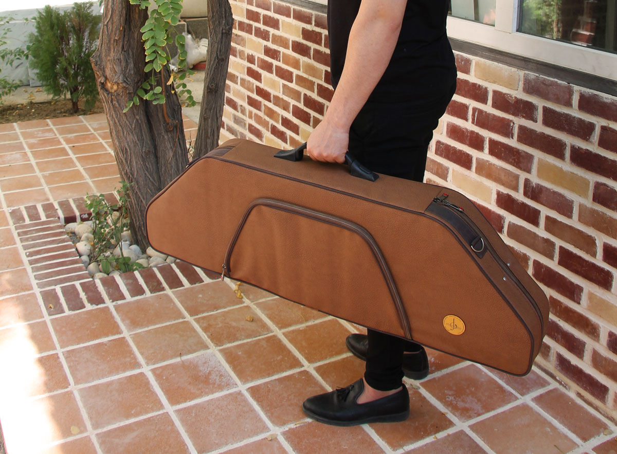 Santoor Bag/Case model: Trapezium Artificial Leather Sol