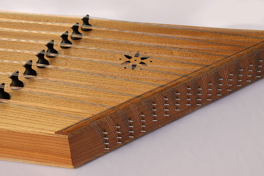 Persian Santoor by Davoud Shirazi - model Kahroba La tuned - Gold